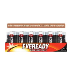 EVEREADY - Pila Carbon D Charola X 12unid Extra Duracion