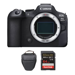 CANON - EOS R6 Mark II Mirrorless Sólo Cuerpo Memoria 64Gb de 200Mbs Bolso