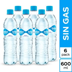 BRISA - Agua Sin Gas 600ml Pack x 6