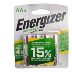 ENERGIZER - Pilas Aa Recargable 4 Unidades