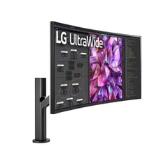 LG - Monitor Curvo 38 Ultrawide Ips QHD+ Ergo 60Hz 38wq88c - Blanco