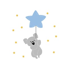 ADAZIO - Vinilo Decorativo Infantil Koala Dreams L - 120cm x 129cm (ancho x alto)