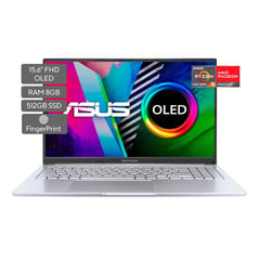 ASUS - Portátil Vivobook OLED 15.6" M1503QA AMD Ryzen 5 5600H 8GB SSD 512 GB Plateado