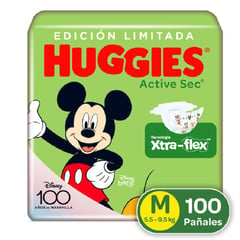 HUGGIES - Pañales Active Sec Etapa 2M 100U