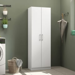 BERTOLINI - Closet Multiuso Despensa en MDP 56cm 2 puertas 5 entrepaños - blanco