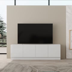 BERTOLINI - Mueble para TV 70" Mind en MDP 4 puertas Blanco