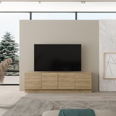 BERTOLINI - Mueble para TV 70" Mind en MDP 4 puertas Noce