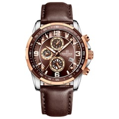 NAVIFORCE - Reloj Original Nf 8020 Cuero Hombre + Estuche