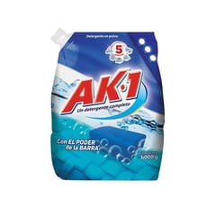 AZUL K - Detergente en Polvo AK-1 Barra 3.000 Gramos