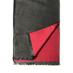 GENERICO - Bufanda Unisex Doble Faz - Negro con Vinotinto