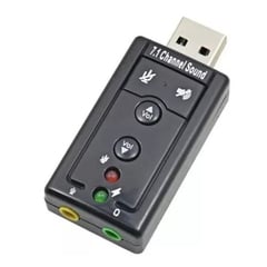 GENERICO - Tarjeta De Sonido Externa Usb 7.1 Adaptador Audio 3d Xear