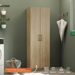 BERTOLINI - Closet Multiuso Despensa en mdp 56cm 2 puertas 5 entrepaños