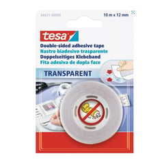 TESA - Cinta Doble Faz Transparente 12mm X 10m