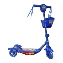 GENERICO - Scooter Patineta Para Niños Luces Canasta Musical Color Azul