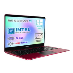 WINGS - Computador Portatil 14.1 Pulg Intel Ram 8 GB SSD 256 Gb Laptop Wingsbook F141BI Rojo