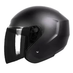 TECH COLOMBIA - CASCO ABIERTO TECH T10 NEGRO MATE TALLA XL CERTIFCADO