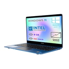 WINGS - Computador Portatil 14.1 Pulg Intel Ram 8 Gb SSD 256 Gb Wingsbook Laptop F141BI Azul