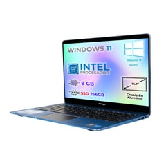 WINGS - Computador Portatil 14.1 Pulg Intel Ram 8 Gb SSD 256 Gb book Laptop F141BI Azul