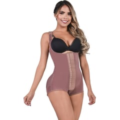 FAJAS LADY - Faja moldeadora body panty ref Juana cocoa M.