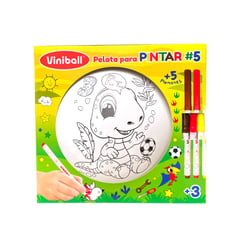 VINIBALL - Pelota Coloreable con MarcadoresVINIBALL Dino Balon