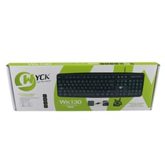 WYCK - TECLADO BASICO USB NEGRO WK-130