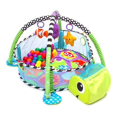 GENERICO - Gimnasio Bebe Piscina Pelota Tortuga Interactivo 3 En 1