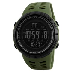 SKMEI - RELOJ DEPORTIVO HOMBRE 1251 MULTIFUNCIONES SUMERGIBLE VERDE MIL