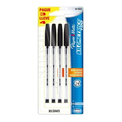 PAPER MATE - Set De Bolígrafos Kilométrico Esfero X4