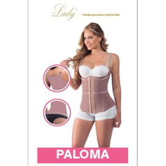 FAJAS LADY - Faja Chaleco Con Tirantes Ajustables Ref. Paloma Cocoa / S.