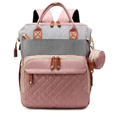 MUNDO BEBE - Morral pañalera tipo cuna con cambiador