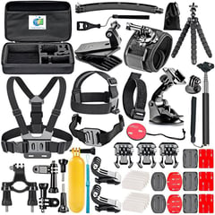 GENERICO - Kit 50 Accesorios para camaras Gopro Hero 13 Hero 12 Hero 11 Hero 10