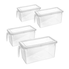 CHEF MASTER - Set X4 Organizador Multiusos de cocina nevera hogar oficina con tapa