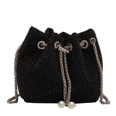 AIRU - Bolso Bucket Luxe Con Cristales Tipo Diamante Para Mujer