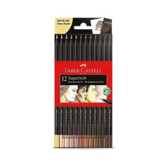 FABER CASTELL - Colores Supersoft Piel X 12 Unidades