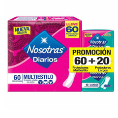 NOSOTRAS - Protectores Multiestilo 60 Unidades