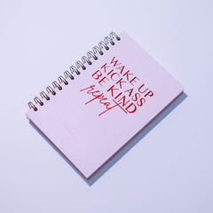 MELISSA ESCOBAR - Cuaderno Wake up Be Kind and Repeat