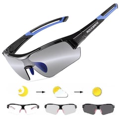 ROCKBROS - Gafas fotocromáticas para ciclismo 10111 - azul