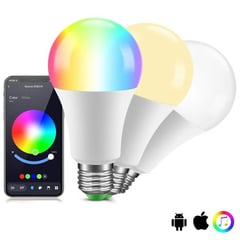 HERMITSHELL - Bombillo Smart Inteligente Led Wifi Multicolor Alexa Google