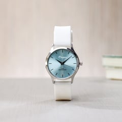 LUGANO - Reloj Análogo Blanco