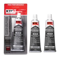 KTC - Set X3 Silicona Ultra Grey 85Gr Sellador Adhesivo juntas