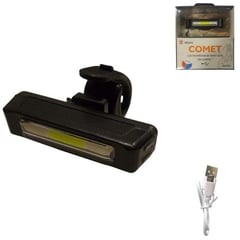 COMET - Luz led Rojo Azul Blanca 5 Modos Recargable Bicicleta