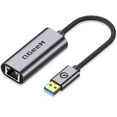 QGEEM - Adaptador USB 3.0 A Ethernet Gigabit Rj45 LAN Cable Red