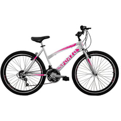 SFORZO - Bicicleta Niña Rin 24 18 Cambios Doble Pared Blanco