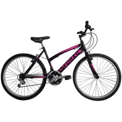 SFORZO - Bicicleta Dama Rin 26 En Aluminio 18 Cambios Negra