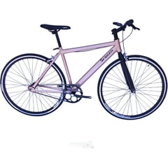 SFORZO - Bicicleta urbana fixed rin 700 manubrio recto - oro rosa