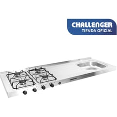 CHALLENGER - Meson Acero Inox Derecho de 150 cm -