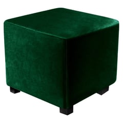 GENERICO - Puff decorativo 40x40 x40 verde militar tela