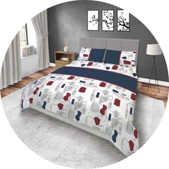 ELEGANCE - Juego de Sábanas para hombre cama doble 1.40 x 1.90 4 piezas