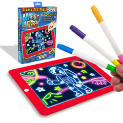 GENERICO - Tableta Mágica Roja Magic Pad Dibujo Juguete Didáctico Niños niñas