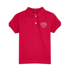 TOMMY HILFIGER - Polo Niña Con Botones Rosa